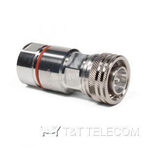 Разъем BN 431118 Spinner || 4.3-10 male для кабеля 1/2" серии Multifit | Крепление защёлкой (Push Pull)
