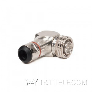 Разъем BN 431114 Spinner || 4.3-10 male угловой для кабеля 1/2". Крепление защёлкой (Push Pull) серии MultiFit