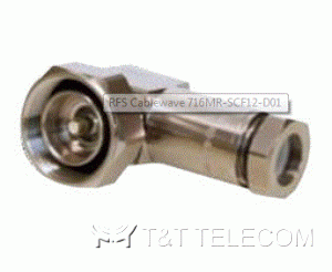 716MR-SCF12-D01 Разъем 7‑16 DIN Male угловой для супергибкого фидерного кабеля 1/2" | Серия OMNI FIT Premium, 3.7 ГГц