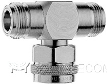 Адаптер тройник J01024J1120 Telegartner N типа female-male-female IP 67
