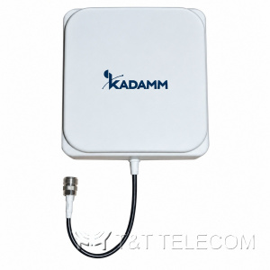 KADAMM I-ATP8-698/2700S-2 — внутренняя панельная антенна 4G/5G 698–2700 МГц, 8 дБи