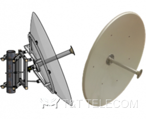 MA-WP2556-DP12 Антенна параболическая двухдиапазонная, 2400‑2700 МГц /&nbsp5000‑6000 МГц, двухполяризационная, 25 дБи / 32.5 дБи, 20 Вт, 1.2 м