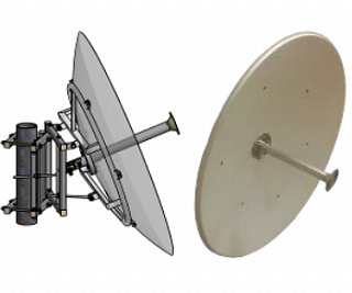 MA-WP56-DP34 Антенна параболическая, 4900-6100 МГц, двухполяризационная, 32‑34 дБи, 100 Вт, 1.2 м