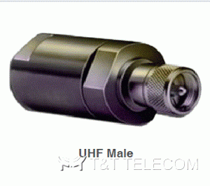 Разъем UHFM-SCF12-002 RFS || UHF male - вилка прямая для кабеля 1/2" | Knurled nut O-ring