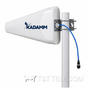 KADAMM ALP-0740V11 — логопериодическая антенна 698–960 / 1710–2700 / 3300–4000 МГц, 11,5 дБи, 1 порт