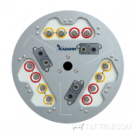 KADAMM K802702718TS — трёхсекторная антенна 698–2690 МГц, 6 систем излучателей, 17,5 дБи, 12 портов, встроенный RET