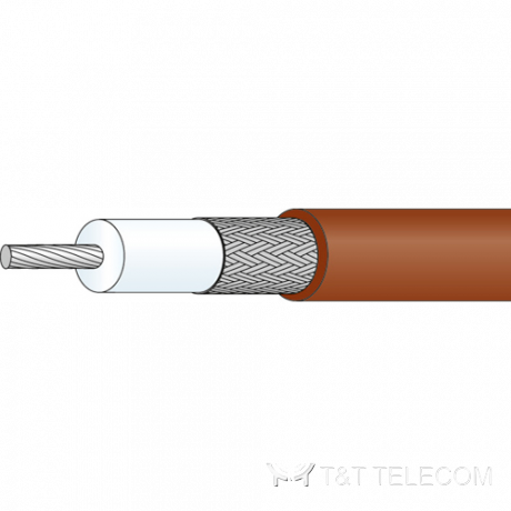 RG-178 B/U Коаксиальный кабель DTR178 50 Ом, 3 ГГц, FEP, ø1,79 мм