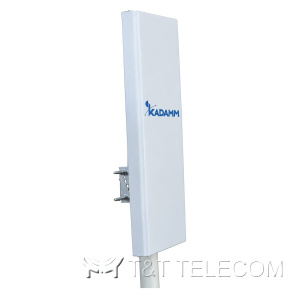 KADAMM APWD515816 — двухдиапазонная внешняя секторная антенна Wi-Fi 5150–5500 / 5500–5850 МГц, 16,5 дБи, 2 порта