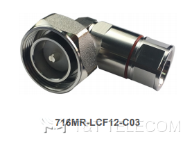 716MR-LCF12-C03 Разъем 7‑16 Male угловой для фидерного кабеля 1/2" | Серия OMNI FIT Standard, 6 ГГц