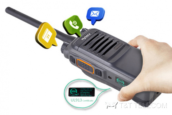 Hytera PD705/PD705G (UL913) Взрывобезопасная цифровая радиостанция (модель PD705G с модулем GPS)