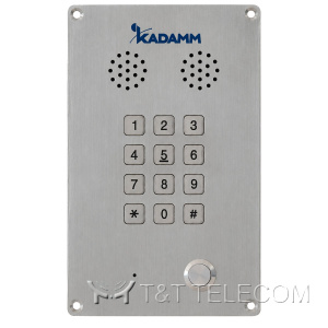 Врезной аналоговый телефон громкой связи KADAMM TALK-6301 (ТЛ6301) для чистых помещений