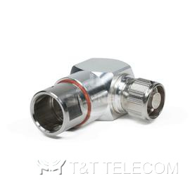 Разъем BN 870167 Spinner || N male угловой для кабеля 1/2" серия CAF Plast2000