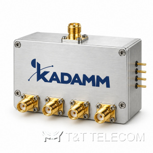 Серия переключателей СВЧ KADAMM ПП-SP4T — 10 МГц – 43,5 ГГц, соединители SMA, 2,92 мм, 2,4 мм, 59 моделей