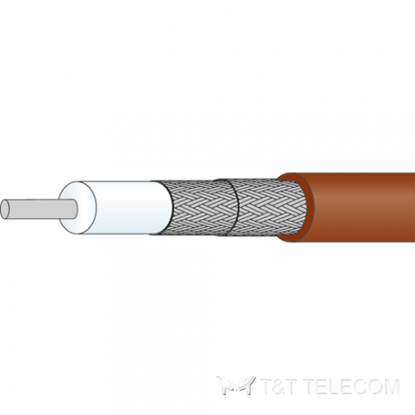 RG-304 /U Коаксиальный кабель 50 Ом с двойной оплеткой DTR304, 3 ГГц, FEP, ø7,1 мм
