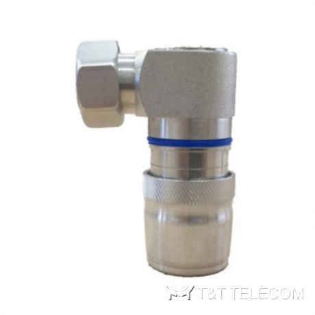 43MR-LCF12-D01 Разъем 4.3‑10 male угловой для фидерного кабеля 1/2" | Серия OMNI FIT Premium, 6 ГГц