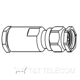 Разъем 901-103-11 Amphenol | SMA male, прямая зажимная штепсельная вилка для кабельной группы RG-142, RG-223, 50 Ом