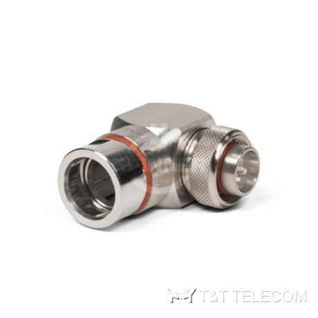 Разъем BN 431119 Spinner || 4.3-10 male угловой для коаксиального кабеля 1/2" серии Multifit | Крепление гаечное (screw)