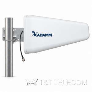 KADAMM ALP-0738V09KB — широкополосная направленная антенна 698–960 / 1710–2700 / 3300–3800 МГц, 9 дБи, 1 порт