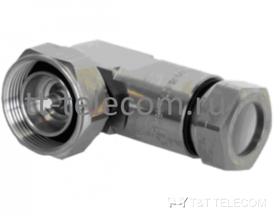 716MR-LCF12-D01 Разъем 7‑16 DIN Male угловой для фидерного кабеля 1/2" | Серия OMNI FIT Premium, 3.7 ГГц