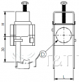 Крепление для 1 кабеля sRF A3/ 1x1/2” (17)