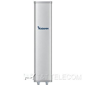 KADAMM APW2490DP15B — внешняя секторная антенна Wi-Fi 2400–2500 МГц, 15 дБи, 2 порта