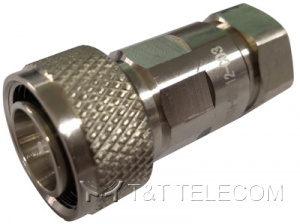 43MH-SCF12-C03 Разъем 4.3‑10 Male Hand‑Screw для супергибкого кабеля 1/2" | Серия OMNI FIT Standard, крепление ручной закруткой, 6 ГГц
