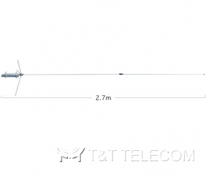 Diamond CP22E - антенна базовая 144-174 МГц / 2×5/8λ / 6,5 дБ / 200 Вт / 2,7 м