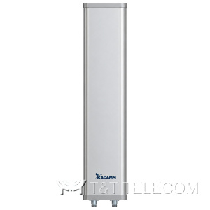 KADAMM APW24120DP12 — внешняя секторная антенна Wi-Fi 2400–2500 МГц, 12 дБи, 2 порта