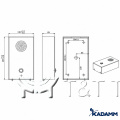 Накладной IP SOS-интерком KADAMM ТЛ6313-IP (TALK-6313-IP), 1 кнопка, IP55