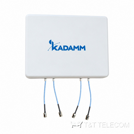 KADAMM I-ATP8-698/3800M — внутренняя панельная антенна 4G/5G MIMO 698–3800 МГц, 8 дБи