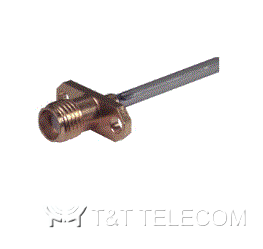 Разъем 25_SMA-50-2-25/111_NE Huber+Suhner | Розетка приборно-кабельная с фланцем, крепление на 2 винта | Под кабель 0.086"