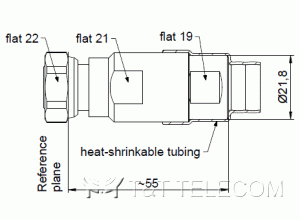 Разъем BN 431189 Spinner || 4.3-10 male для кабеля 1/2" | Серия CAF