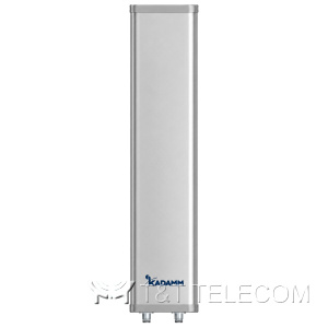 KADAMM APW2465DP16 — внешняя секторная антенна Wi-Fi 2400–2500 МГц, 16 дБи, 2 порта