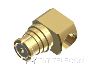 Разъем 26_SMP-50-2-2/111_NE Huber+Suhner | SMP female, розетка угловая под кабель 0.086"
