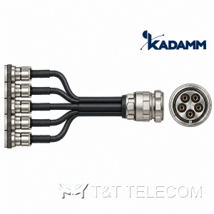 Кабельные сборки (джамперы) KADAMM ДЖ-14С-MQ5F — кластерные сборки 5 × 1/4″ с розеткой MQ5