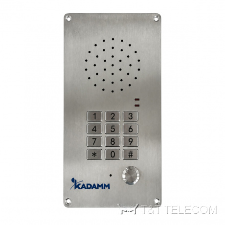 Врезной IP-телефон громкой связи KADAMM ТЛ6301-IP (TALK-6301-IP), нержавеющая сталь