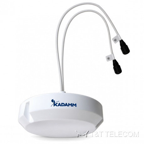 KADAMM AO-6060L45M03 — многодиапазонная потолочная антенна 617–960 / 1710–2700 / 3300–3800 / 4900–6000 МГц, 6 дБи