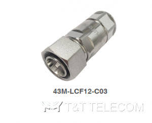 43M-LCF12-C03 Разъем 4.3‑10 Male для фидерного кабеля 1/2" | Серия OMNI FIT Standard, 6 ГГц