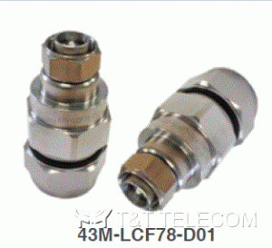 43M-LCF78-D01 Разъем 4.3‑10 Male для фидерного кабеля 7/8" | Серия OMNI FIT Premium, 5 ГГц