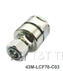 43M-LCF78-C03 Разъем 4.3‑10 Male для фидерного кабеля 7/8" | Серия OMNI FIT Standard, 6 ГГц