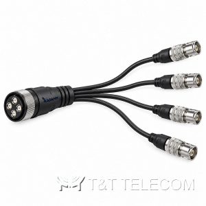 Джампер KADAMM ДЖ-14С-MQ4M/NEX10M-5 — 4 × 1/4″ супергибкий, MQ4 вилка (4-канальный кластер) – 4 × NEX10 вилка, 5 м