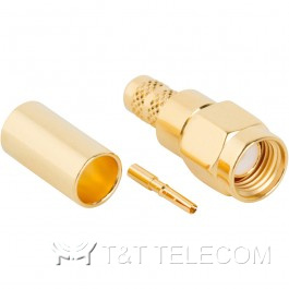 Разъем 132234RP	Amphenol | SMA male, прямая обжимная штепсельная вилка для кабельной группы LMR-200, 50 Ом, обратная поляризация