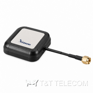 KADAMM GNSS-RTK-L15-28M — двухчастотная антенна ГНСС L1 + L5 на магните, МШУ 28 дБ, кабель RG174, SMA, IP67