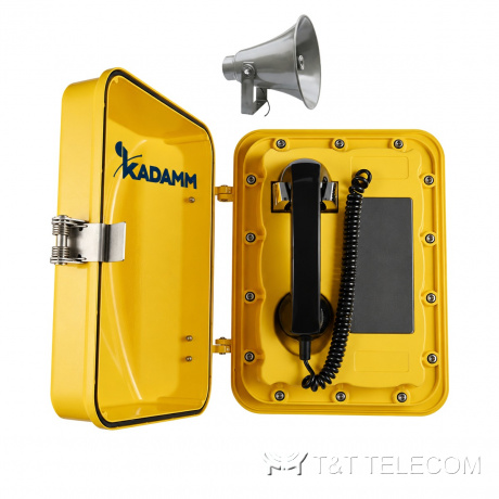 Телефон без номеронабирателя KADAMM ТЛ1202-БН (TALK-1202-AD) с рупором, IP68