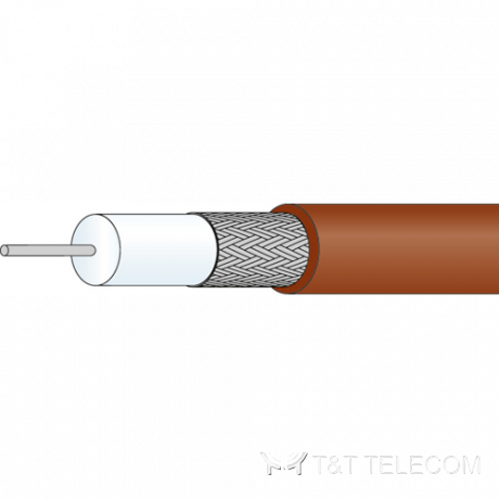 RG-303 /U Коаксиальный кабель DTR303 50 Ом, 3 ГГц, FEP, ø4,31 мм