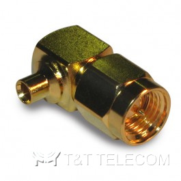Разъем 132111 Amphenol | SMA male, вилка угловая под кабель 0.085”