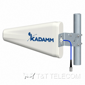 KADAMM ALP-0660V09KB — логопериодическая антенна 617–960 / 1695–2700 / 3300–4200 / 4800–6000 МГц, 9 дБи, 1 порт