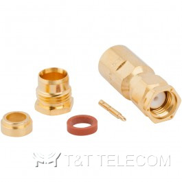 Разъем 901-103 Amphenol | SMA male, прямая зажимная штепсельная вилка для кабельной группы RG-142, RG-223, 50 Ом