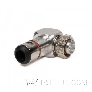 Разъем BN 431174 Spinner || 4.3-10 male угловой для супергибкого кабеля 1/2" серии MultiFit | Крепление гаечное (screw right angle)