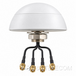KADAMM LTE2W2-3 — антенна 4G MIMO 2×2 + Wi-Fi MIMO 2×2 для крыши транспорта и шкафов, Ø110 мм, IP67